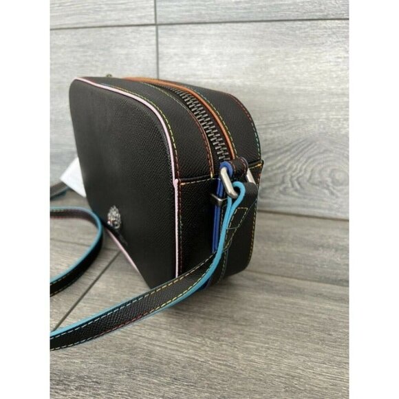 KURT GEIGER Richmond Leather Crossbody Bag In Black - Picture 3 of 8